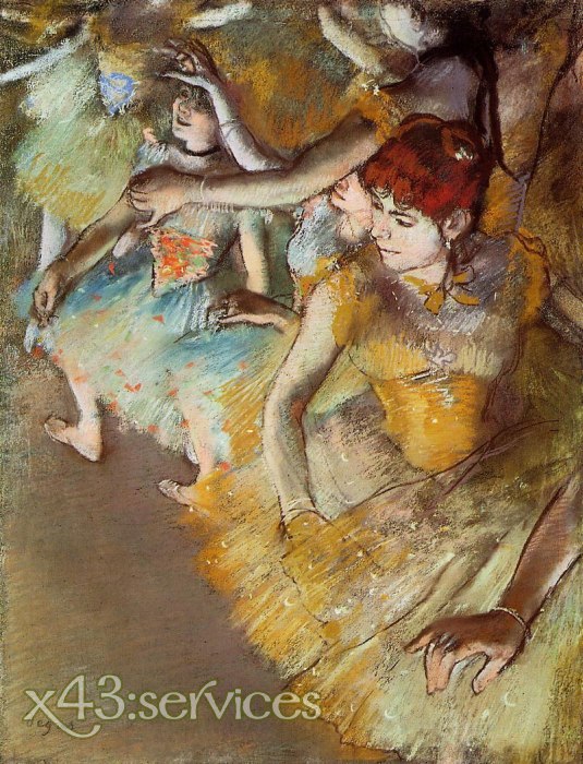 Edgar Degas - Balletttaenzerinnen auf der Buehne